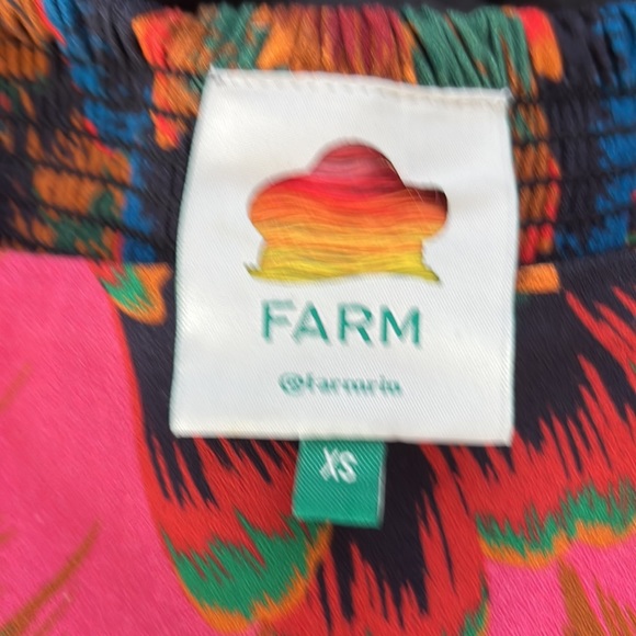NWT FARM RIO Colorful Flowers Midi Dress - Picture 13 of 13